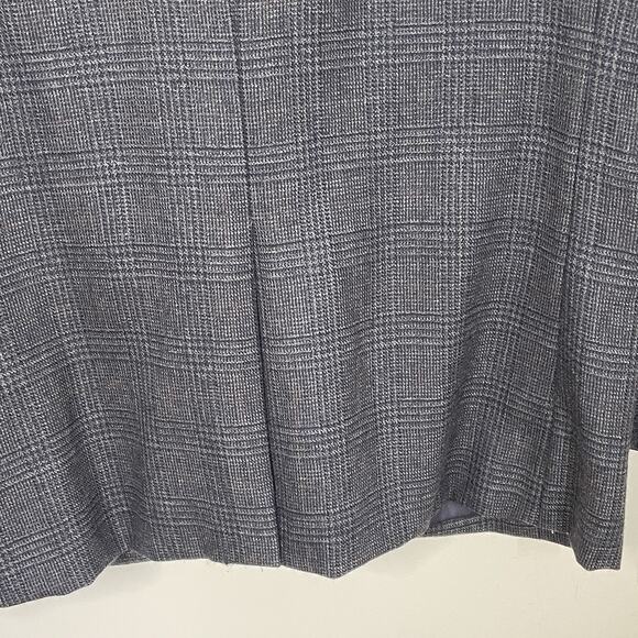 Joseph & Feiss Gold Blazer Sport Coat Gray Blue Windowpane Lambswool Men’s 44S - Picture 8 of 15